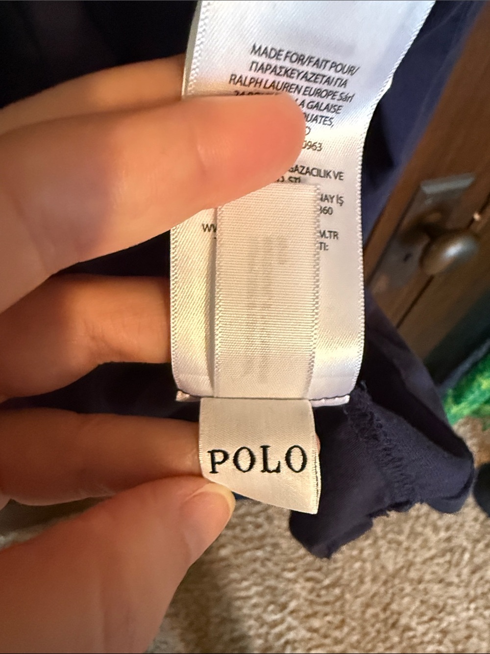 Polo Ralph Lauren Mens 3XB Navy Blue Graphic Logo Long Sleeve Hooded T-Shirt - Picture 6 of 7